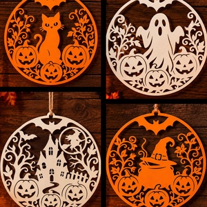 Halloween felakaszható dekorációk - Meska.hu
