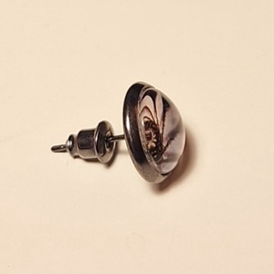 Fülbevaló - swirly világos rózsaszín - ékszer - fülbevaló - pötty fülbevaló - Meska.hu