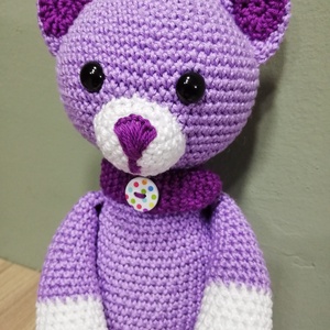 Horgolt cica - játék & sport - plüssállat & játékfigura - cica - Meska.hu