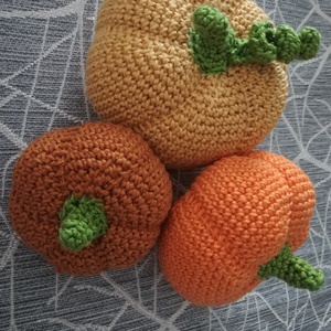 Horgolt tök - otthon & életmód - dekoráció - halloween - halloweeni tök - Meska.hu