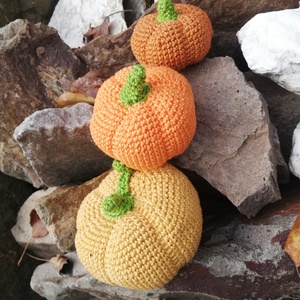 Horgolt tök - otthon & életmód - dekoráció - halloween - halloweeni tök - Meska.hu