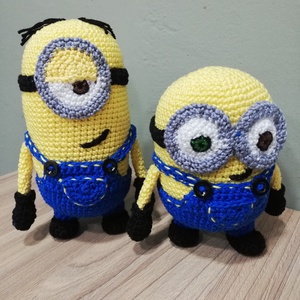 Horgolt Minion-Stuart, Bob - játék & sport - plüssállat & játékfigura - más figura - Meska.hu