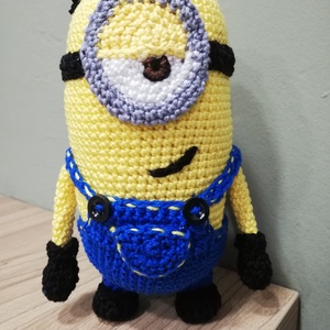 Horgolt Minion-Stuart, Bob - játék & sport - plüssállat & játékfigura - más figura - Meska.hu