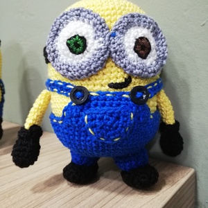 Horgolt Minion-Stuart, Bob - játék & sport - plüssállat & játékfigura - más figura - Meska.hu