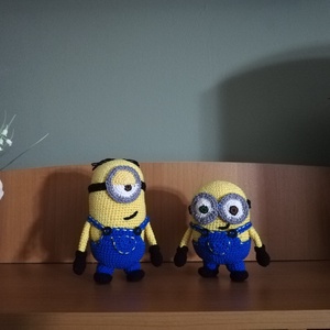 Horgolt Minion-Stuart, Bob - játék & sport - plüssállat & játékfigura - más figura - Meska.hu