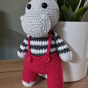Horgolt viziló-amigurumi, hip - játék & sport - plüssállat & játékfigura - más figura - Meska.hu