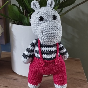 Horgolt viziló-amigurumi, hip - játék & sport - plüssállat & játékfigura - más figura - Meska.hu