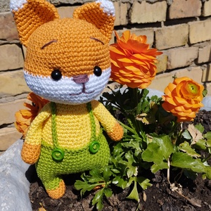 Horgolt róka-amigurumi - Meska.hu