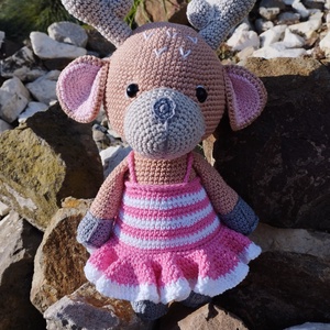 Horgolt őzike-amigurumi  - játék & sport - plüssállat & játékfigura - más figura - Meska.hu