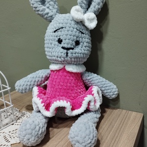 Horgolt plüss amigurumi nyuszi - játék & sport - plüssállat & játékfigura - nyuszi - Meska.hu