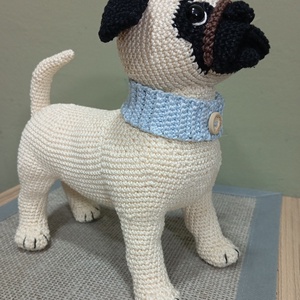Horgolt amigurumi mopsz - játék & sport - plüssállat & játékfigura - kutya - Meska.hu