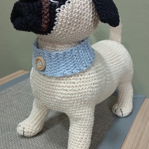 Horgolt amigurumi mopsz - játék & sport - plüssállat & játékfigura - kutya - Meska.hu