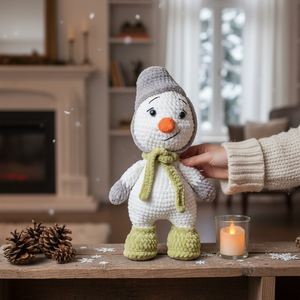 Horgolt hóember - Meska.hu