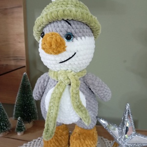 Horgolt pingvin - Meska.hu