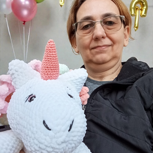 Horgolt óriás unikornis - játék & sport - plüssállat & játékfigura - unikornis - Meska.hu