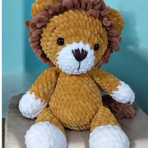 Horgolt plüss oroszlán, Játék & Sport, Plüssállat & Játékfigura, Oroszlán, Baba-és bábkészítés, Horgolás, MESKA