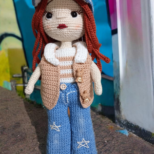 Nina horgolt baba, Játék & Sport, Baba & babaház, Öltöztethető baba, Baba-és bábkészítés, Horgolás, MESKA