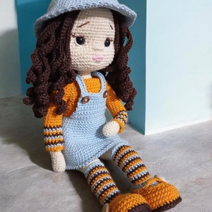 Jázmin horgolt baba, Játék & Sport, Baba & babaház, Öltöztethető baba, Baba-és bábkészítés, Horgolás, MESKA