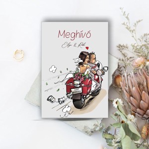 Motoros esküvői meghívó, Esküvő, Meghívó & Kártya, Meghívó, , MESKA