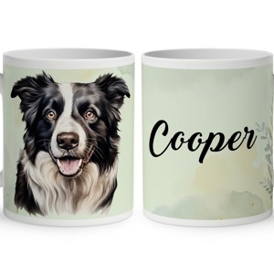 Névvel kérhető - Border Collie portré mintás bögre, Otthon & Életmód, Konyhafelszerelés, tálalás, Tálalás, Bögre & Csésze, , MESKA