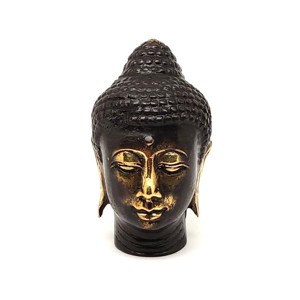 Réz figura Buddha fej óarany 7x4cm - Meska.hu