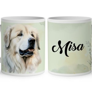 Névvel kérhető - Pireneusi hegyikutya portré mintás bögre, Otthon & Életmód, Konyhafelszerelés, tálalás, Tálalás, Bögre & Csésze, , MESKA