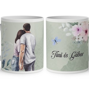 Névvel kérhető - Veled a legjobb mintás bögre, Otthon & Életmód, Konyhafelszerelés, tálalás, Tálalás, Bögre & Csésze, , MESKA