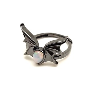 Opál gyűrű, csepp szárny 13x20 mm � Angyalszárny � ásványékszer - Meska.hu