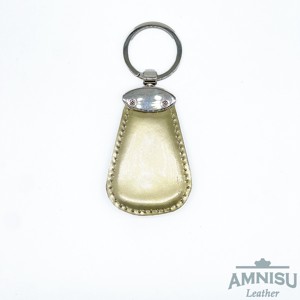 Arany lakk csepp alakú swarovski köves bőr kulcstartó H2008OK - táska & tok - kulcstartó & táskadísz - kulcstartó - Meska.hu