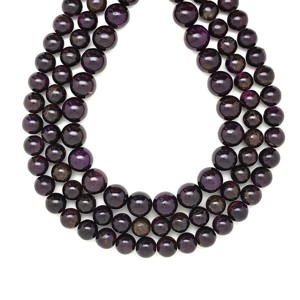 Purpurit golyó 10mm  ékszerkészítő alapanyag (füzér), Kellékek & szerszámok, Ásvány alapanyag, Ásványfüzér, , MESKA