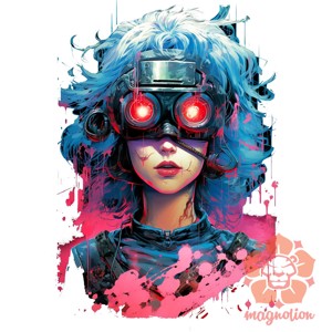 Anime cyberpunk fantázia v15 - ruha & divat - férfi ruha - férfi pulóver - Meska.hu