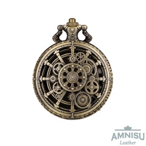 Bronz steampunk mini fém kocka szett zsebóra tokban - Meska.hu