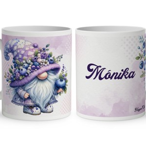 Névvel kérhető - Tündéri Áfonyás manó mintás bögre, Otthon & Életmód, Konyhafelszerelés, tálalás, Tálalás, Bögre & Csésze, , MESKA