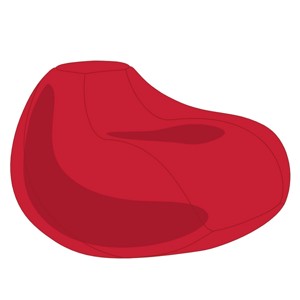 Piros Grandiózus Babzsákfotel Huzat, Otthon & Életmód, Bútor, Babzsák huzat, Babzsák, , MESKA