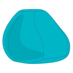 Türkiz Babzsák Puff Huzat, Otthon & Életmód, Bútor, Babzsák huzat, Babzsák, , MESKA