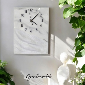 EPOXI GYANTA FALIÓRA - HOWLIT FÁTYOL - 3D TEXTURÁLT - GYANTACSODÁK, Otthon & Életmód, Dekoráció, Fali és függő dekoráció, Falióra & óra, Mindenmás, Szobrászat, MESKA