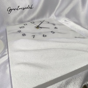 EPOXI GYANTA FALIÓRA - HOWLIT FÁTYOL - 3D TEXTURÁLT - GYANTACSODÁK - otthon & életmód - dekoráció - fali és függő dekoráció - falióra & óra - Meska.hu