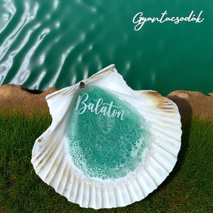 ÉKSZERTARTÓ BALATON MINTÁVAL - VALÓDI ÓRIÁSKAGYLÓ GYŰRŰTARTÓ - GYANTACSODÁK, Otthon & Életmód, Dekoráció, Asztal és polc dekoráció, Asztaldísz, Mindenmás, 100% kézműves - 100% különleges

Minden egyes darab a saját stílusommal rendelkezik, és a gyanta eg..., MESKA