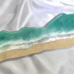 ZÖLD BALATON, HOMOKOS PARTTAL - EPOXI GYANTA FALIKÉP 88 CM - GYANTACSODÁK - otthon & életmód - dekoráció - kép & falikép - 3d képek - Meska.hu