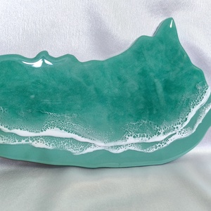 ZÖLD BALATON - EPOXI GYANTA FALIKÉP 88 CM - GYANTACSODÁK - otthon & életmód - dekoráció - kép & falikép - 3d képek - Meska.hu