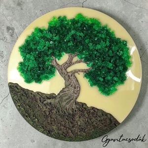 ÉLETFA - EPOXI GYANTA FALIKÉP 45 CM - GYANTACSODÁK - Meska.hu