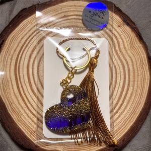 Szíves csillogó kulcstartók - táska & tok - kulcstartó & táskadísz - kulcstartó - Meska.hu