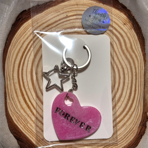 Szíves csillogó kulcstartók - táska & tok - kulcstartó & táskadísz - kulcstartó - Meska.hu