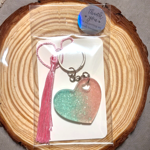 Szíves csillogó kulcstartók - táska & tok - kulcstartó & táskadísz - kulcstartó - Meska.hu