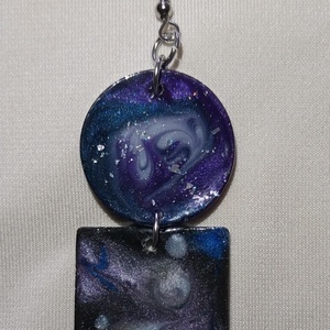 Galaxis fülbevaló - ékszer - fülbevaló - csillár fülbevaló - Meska.hu