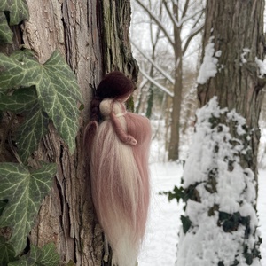 Várandós gyapjú tündér - baba - mama - baba játékok - waldorf játékok - Meska.hu