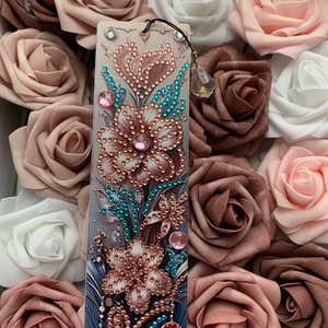 Könyvjelző virág mintával - könyv & zene - könyvjelző - Meska.hu