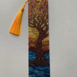 Könyvjelző életfa mintával - könyv & zene - könyvjelző - Meska.hu