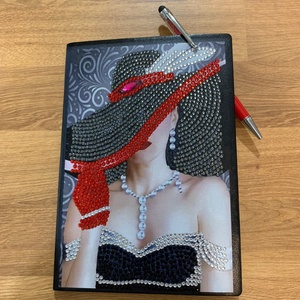 Jegyzetfüzet női portréval - otthon & életmód - papír, írószer - jegyzetfüzet & napló - Meska.hu