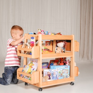 Gyermek zsúrkocsi játékoknak, könyveknek - otthon & lakás - babaszoba, gyerekszoba - játéktároló - Meska.hu